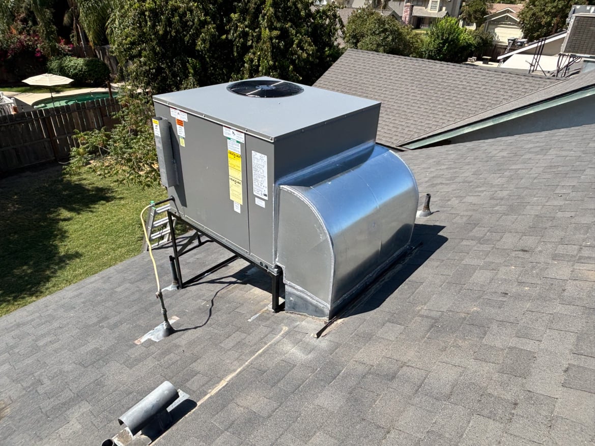 Preparing a home heating system for winter in Dinuba, CA.